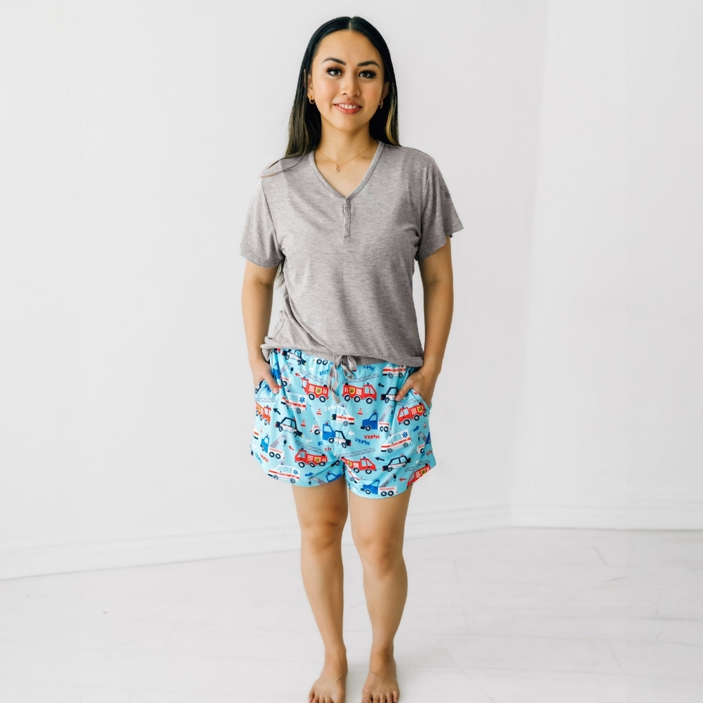 NIB Little Sleepies To The Rescue Women's Pajama Shorts - M